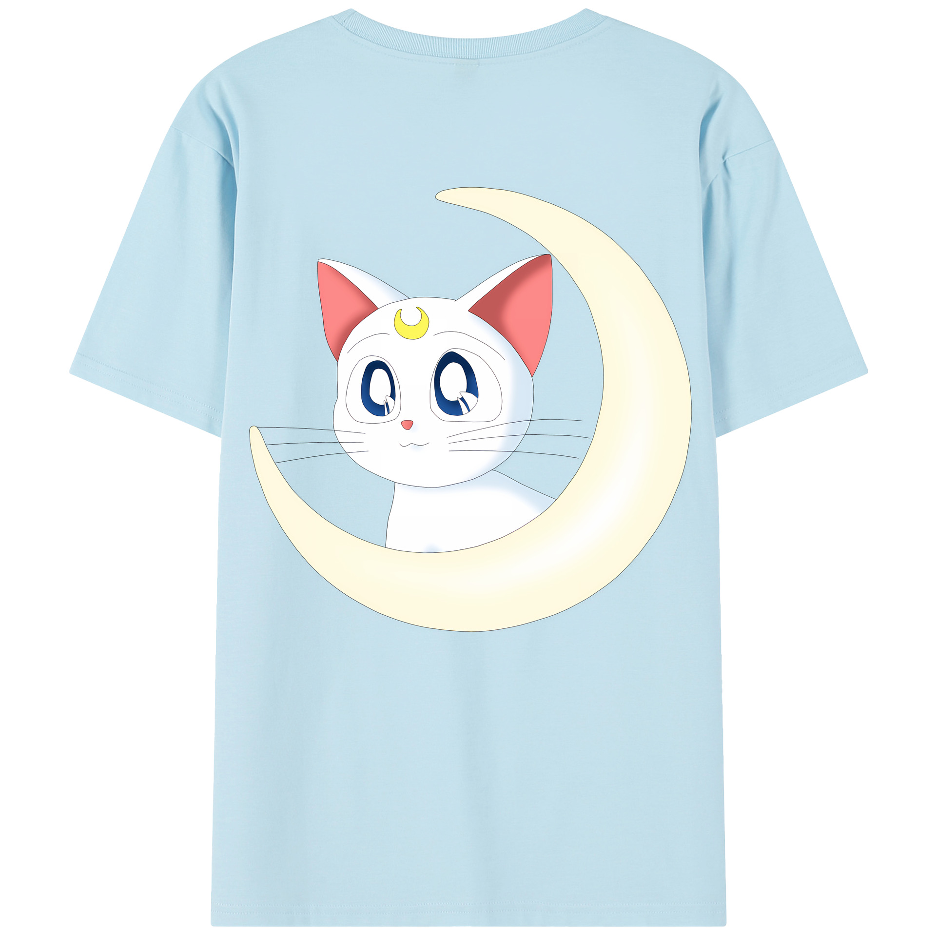 （画像用） 美少女戦士セーラームーン Sailor Moon 綿100％半袖Tシャツ（背面プリント）